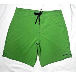 Patagonia Men Green Swim Trunks Board Shorts - Men Size 35